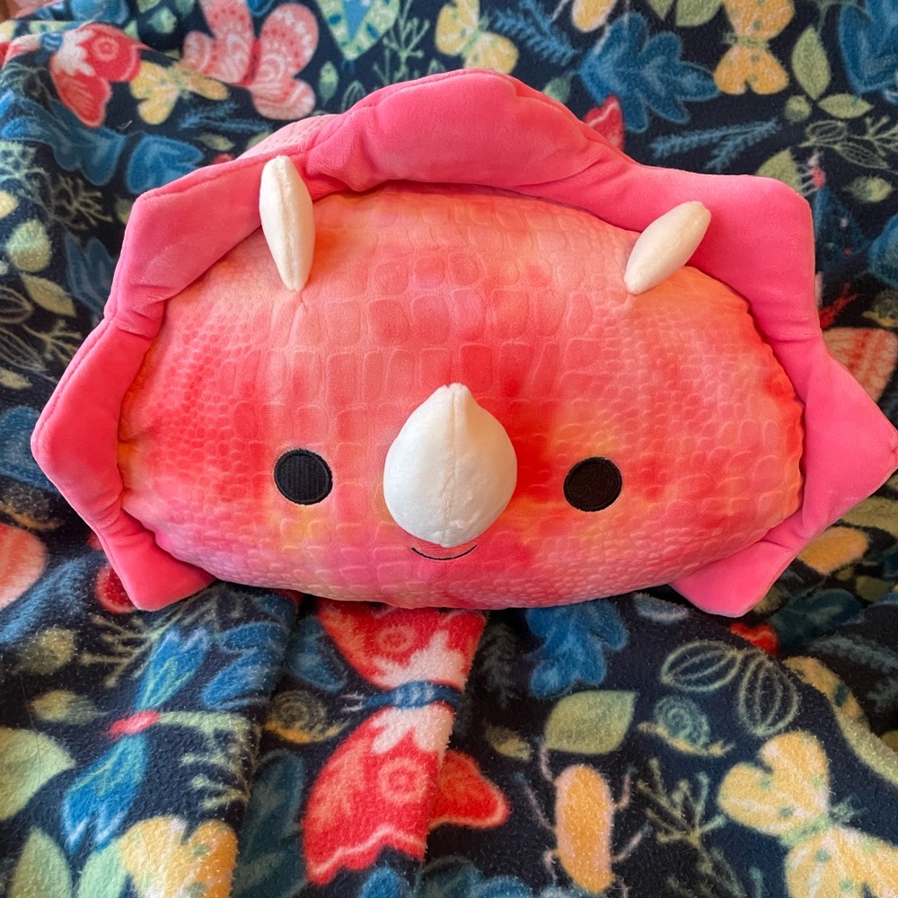 COPY - TRINITY the triceratops 12” stackable squishmallow